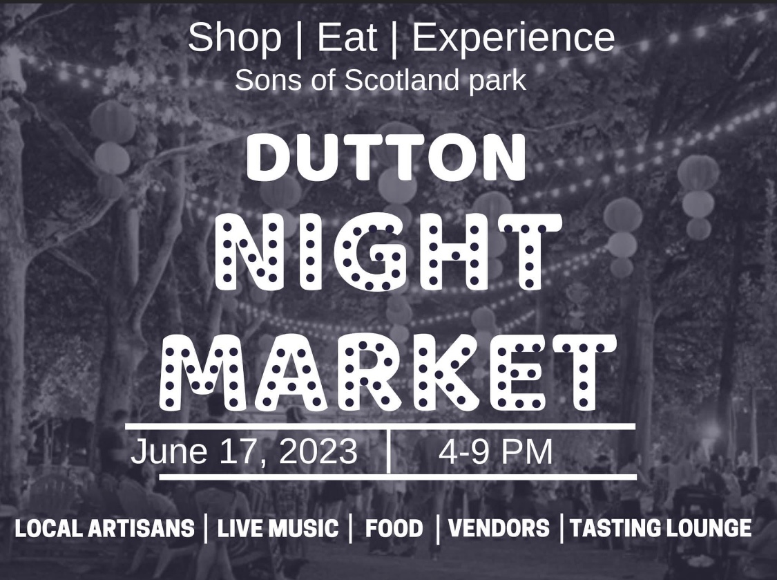Dutton Night Market Event Poster